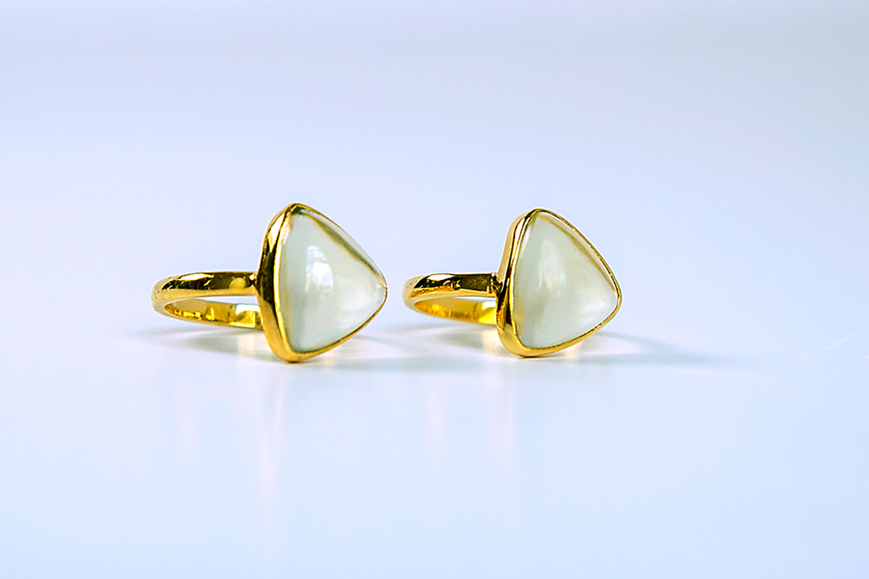 TRIANGLE NATURAL CITRINE RING