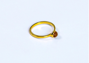 NATURAL ORANGE CITRINE RING